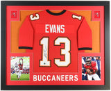 Mike Evans Signed Tampa Bay Buccaneers 35x43 Framed Jersey /Beckett Pro Bowl W.R
