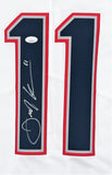 Julian Edelman New England Patriots Signed White Nike Limited Jersey JSA