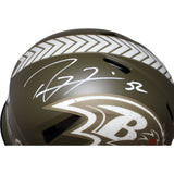 Ray Lewis Signed Baltimore Ravens Authentic Salute Helmet Beckett 42751