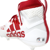 Patrick Mahomes Chiefs Signed White Adidas Game Model Team Issued Cleat BAS L