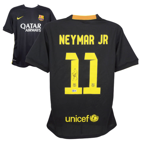 Neymar Jr Signed FC Barcelona Soccer Jersey #11 with Beckett COA