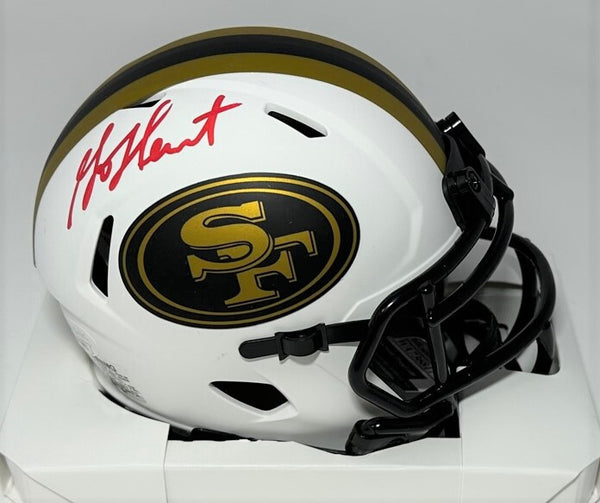 San Fran 49ers GARRISON HEARST Signed LUNAR Speed Mini Helmet AUTO - JSA