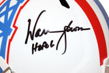 Warren Moon Autographed Houston Oilers F/S '81-'98 speed Helmet BAS 39844