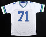 Walter Jones Signed Seahawks Jersey Inscrbd "HOF 14" (Beckett) 9xPro Bowl Tackle