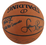 NBA HOF Legends (3) Jordan, Bird & Johnson Signed NBA Basketball BAS #A39840