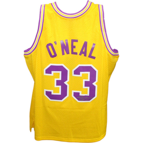 Shaquille O'neal Autographed/Signed LSU Tigers M&N Jersey Beckett 43091