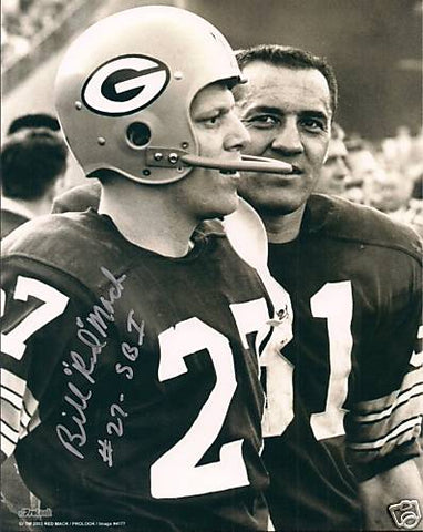 Packers BILL"RED" MACK Signed 8x10 AUTO Photo #1 w/ SB I