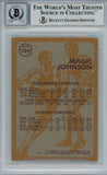 Magic Johnson Signed 1981-82 Topps #W109 Trading Card Beckett 10 Slab 37808