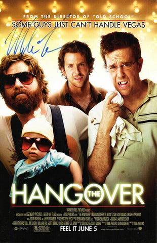 MIKE TYSON Signed 'The Hangover' 11x17 Movie Poster - SCHWARTZ