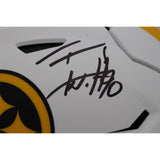TJ Watt Autographed/Signed Pittsburgh Steelers Lunar Speed Flex Beckett 48608