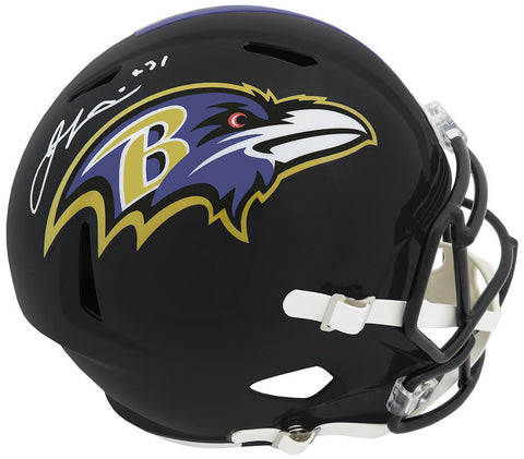 Jamal Lewis Signed Baltimore Ravens Riddell Full Size Speed Rep Helmet -(SS COA)