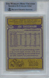 Joe Theismann Autographed 1979 Topps #155 Trading Card Beckett Slab 42921