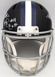 EZEKIEL ELLIOTT AUTOGRAPHED COWBOYS MATTE BLACK FULL SIZE HELMET BECKETT 203005