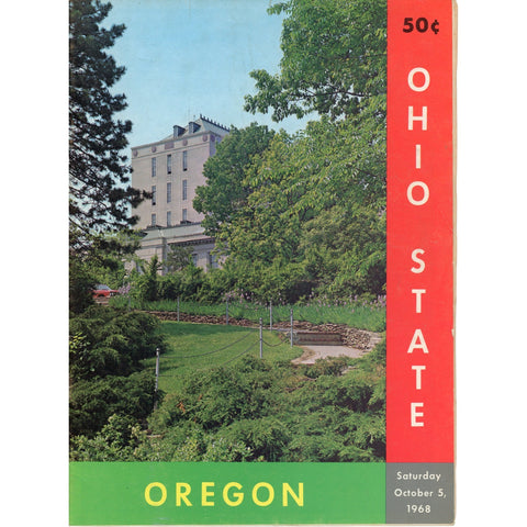 Ohio State Buckeyes vs Oregon Ducks 10/5/1968 Gameday Magazine 59307
