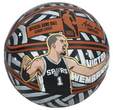 Victor Wembayana Autographed Hand Painted Authentic Basketball Fanatics LE 1/1