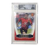 Ryan Giggs Signed 2002-03 Topps Premier Gold England - BGS 7 AUTO 10