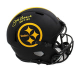 Joe Greene Signed Pittsburgh Steelers Speed Full Size Eclipse Helmet w- HOF 87