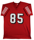 George Kittle Signed Red Pro Style Jersey w/ Dropshadow BAS Witnessed #1W163194