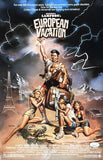 Chevy Chase Signed National Lampoons European Vacation 11x17 Poster Photo JSA