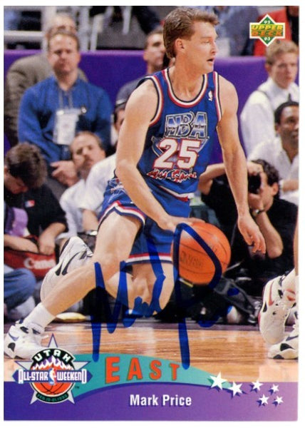 Mark Price Autographed/Signed 92-93 Upper Deck #431 Trading Card Beckett 52581