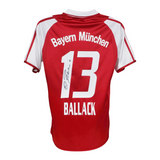 Michael Ballack Signed Bayern Munich Home Soccer Jersey #13 with Beckett Witness