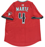 KETEL MARTE SIGNED ARIZONA DIAMONDBACKS #4 NIKE LIMITED JERSEY MLB AUTH