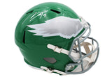 Makai Lemon Signed Philadelphia Eagles Speed Full Size Kelly Green NFL Helmet