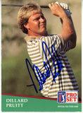 Dillard Pruitt Autographed 1991 Pro Set #108 Trading Card Beckett 44886