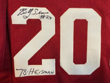 Oklahoma Sooners Signed Jersey (JSA COA) Billy Sims, Steve Owens & Jason White