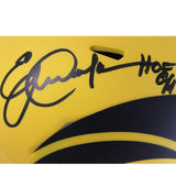 Eric Dickerson Autographed Los Angeles Rams Rave Mini Helmet HOF Beckett W 53611