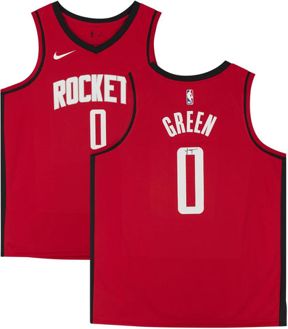 Jalen Green Houston Rockets Signed Red 2021-22 Icon Swingman Jersey