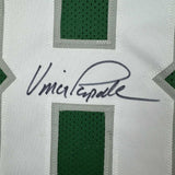 Framed Autographed/Signed Vince Papale 35x39 Philadelphia Split Jersey JSA COA