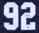 Albert Haynesworth Signed Tennessee Titans Jersey (Beckett) 2xPro Bowl D.T.