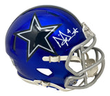 Dak Prescott Signed Dallas Cowboys Flash Mini Speed Helmet BAS