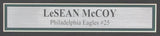 LeSean McCoy Signed 8x10 Photo Philadelphia Eagles Framed JSA 185686