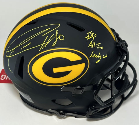 Packers DONALD DRIVER Signed Full Size ECLIPSE Authentic Helmet AUTO w/ All Time