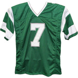 Michael Vick Autographed/Signed Pro Style Green Jersey TRI 43442