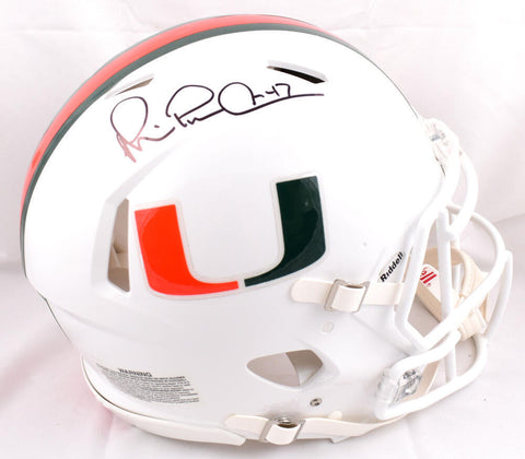 Michael Irvin Signed Miami Hurricanes F/S Speed Authentic Helmet-Beckett W Holo