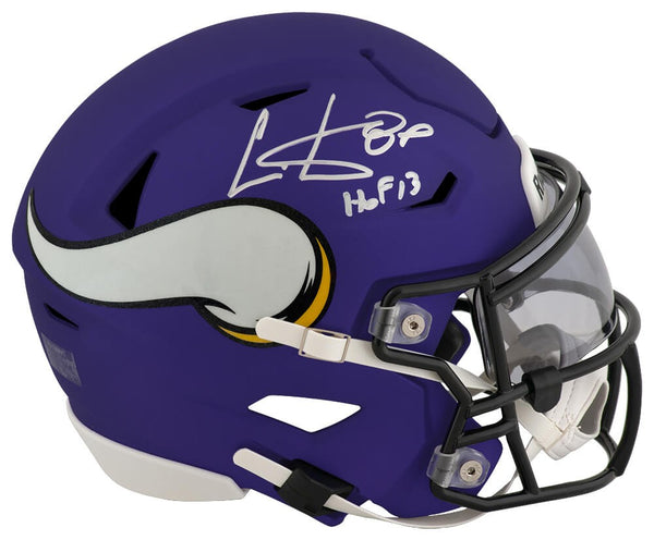 Cris Carter Signed Vikings Riddell Mid-Size MIDI SpeedFlex Helmet w/HOF (SS COA)