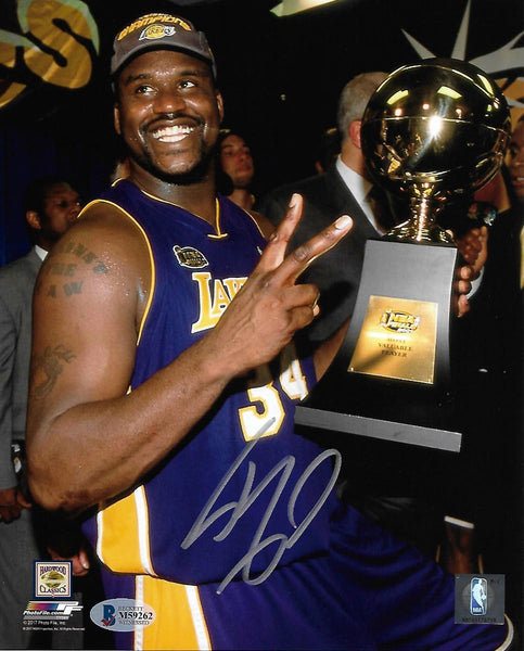 Shaquille O'Neal Signed Los Angeles Lakers NBA Finals MVP 8x10 Photo Beckett