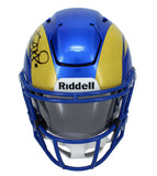 Matthew Stafford Autographed Rams Mid-Size Speedflex MIDI Helmet Beckett