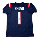AJ Brown Signed Autographed Navy Jersey Beckett Authenticated BAS