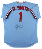 Cardinals Ozzie Smith Authentic Signed Light Blue M&N Jersey Fanatics