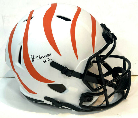 Ja'Marr Chase Bengals Signed Eclipse Helmet Mint Rookie Autograph Fanatics ROY