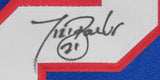 Tiki Barber Signed Blue Custom Football Jersey New York Giants JSA 186222