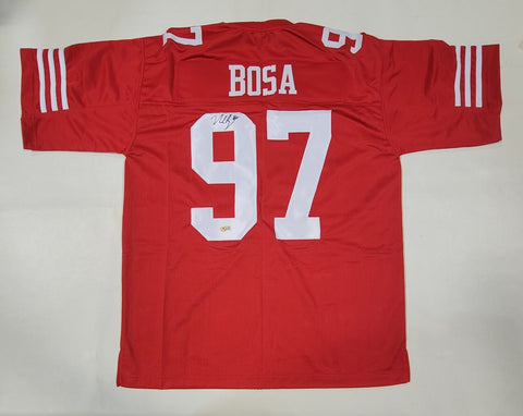NICK BOSA AUTOGRAPHED SIGNED PRO STYLE XL CUSTOM JERSEY w/ BECKETT QR