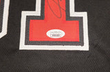 CHICAGO BULLS DENNIS RODMAN AUTOGRAPHED SIGNED BLACK JERSEY JSA STOCK #237058