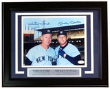 Mickey Mantle Whitey Ford Signed Framed 8x10 New York Yankees Photo JSA LOA