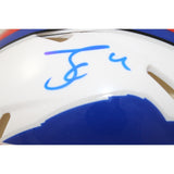 James Cook Autographed/Signed Buffalo Bills Mini Helmet Beckett Witness 51036