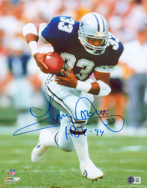 Cowboys Tony Dorsett "HOF 94" Authentic Signed 11x14 Vertical Photo BAS 1W762924